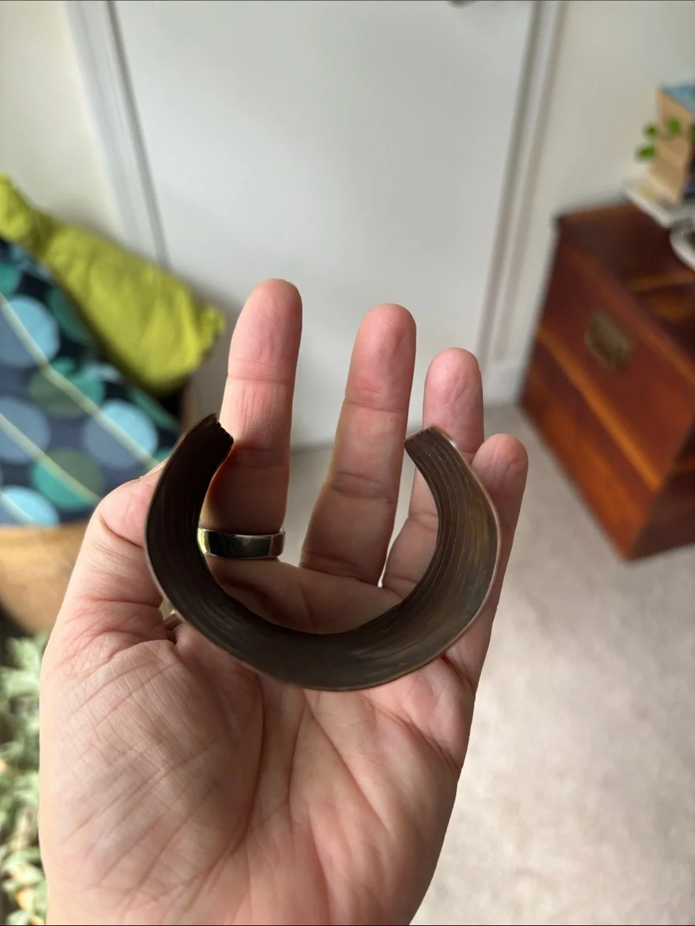 Copper Wave Vintage Cuff Bracelet